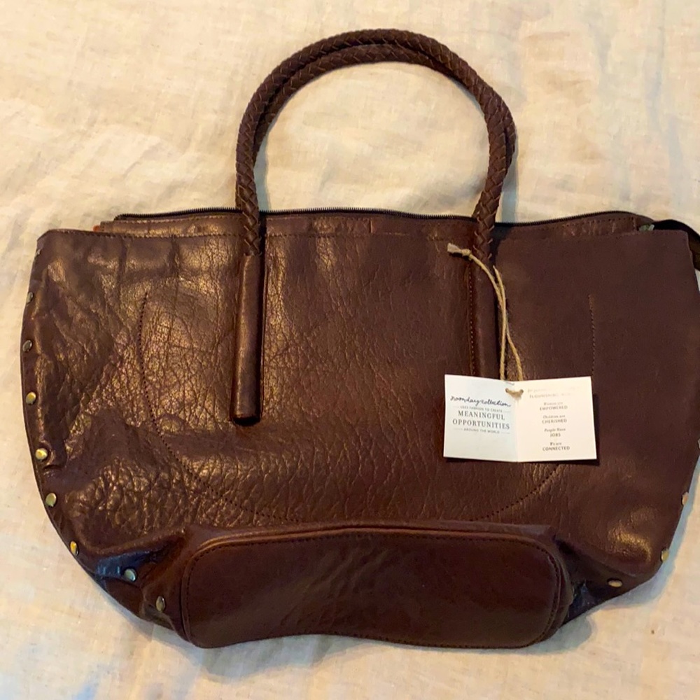 Noonday brown leather handbag
